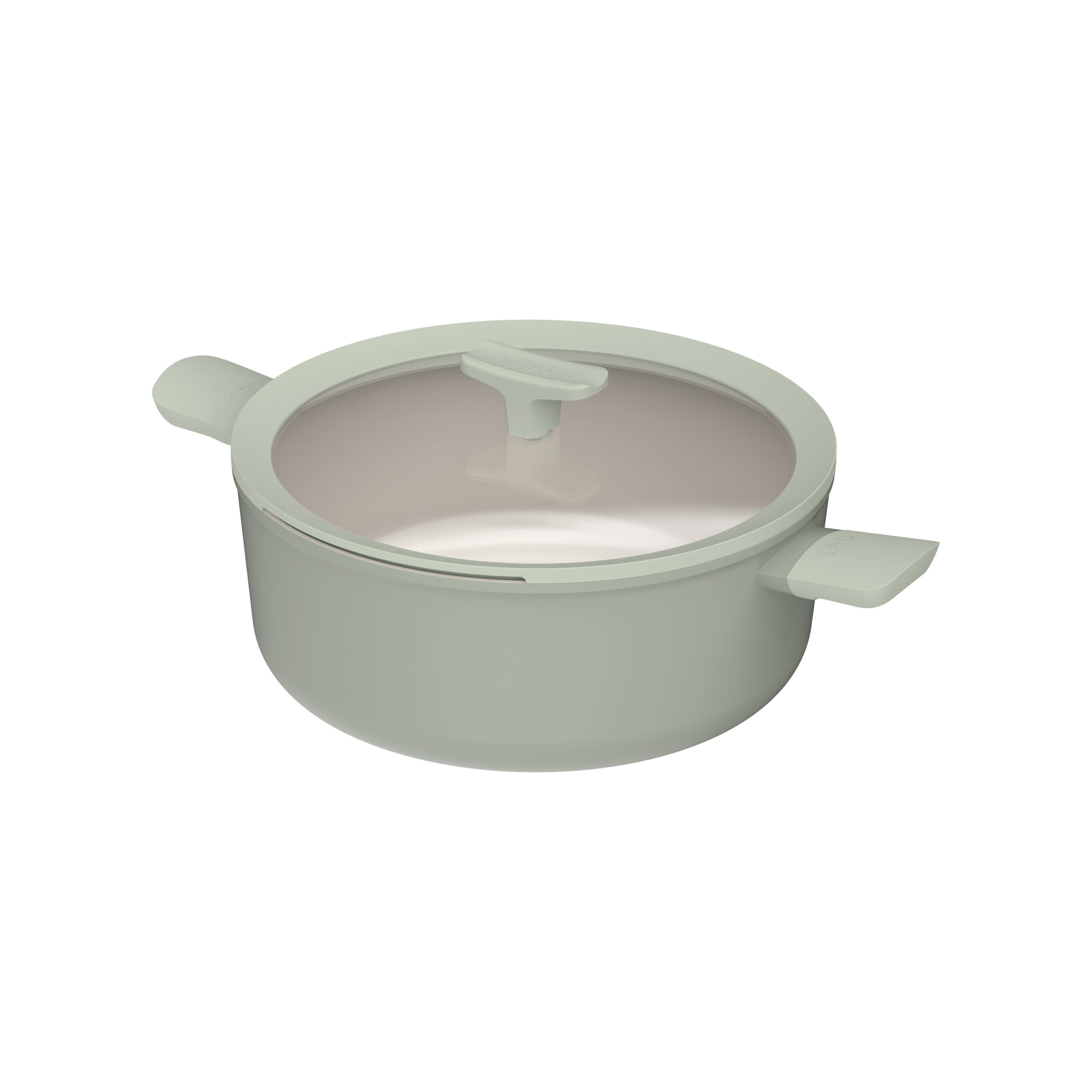 BALANCE NONSTICK CERAMIC STOCKPOT 28CM SAGE