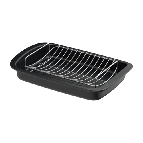 GRAPHITE NONSTICK ROASTER WITH REMOVABLE RACK AL