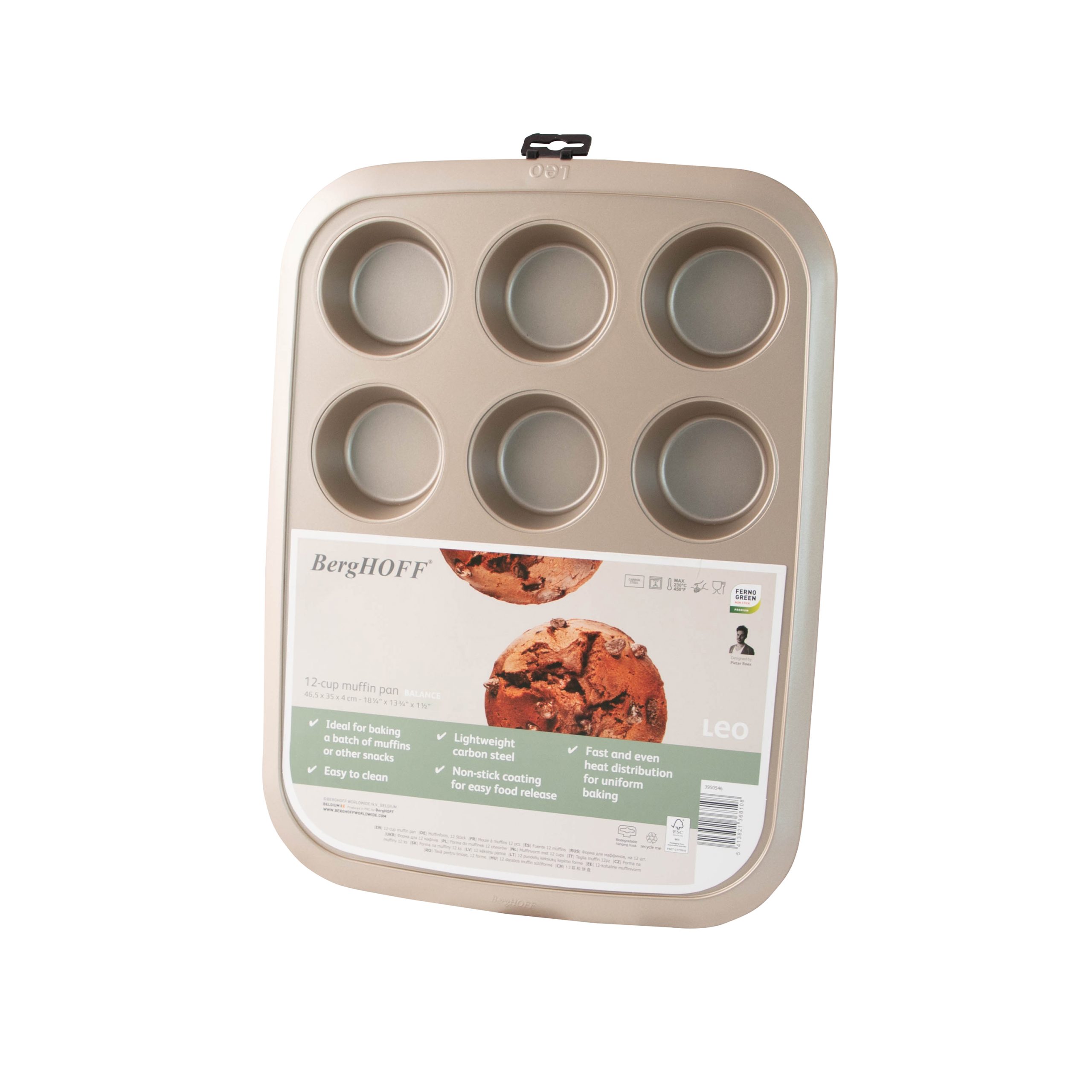 NONSTICK CARBON STEEL 12CUP MUFFIN PAN - Image 3