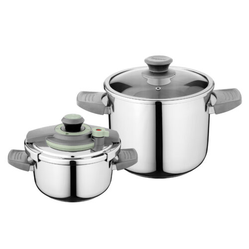 ESSENTIALS SS PRESSSURE COOKER SET 4PC