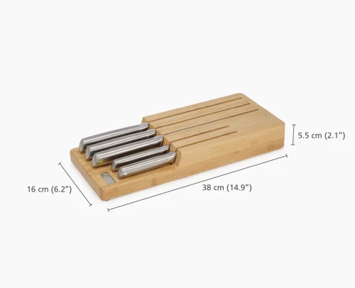 ElevateSteel Knife SetWith In-DrawerBamboo Storage