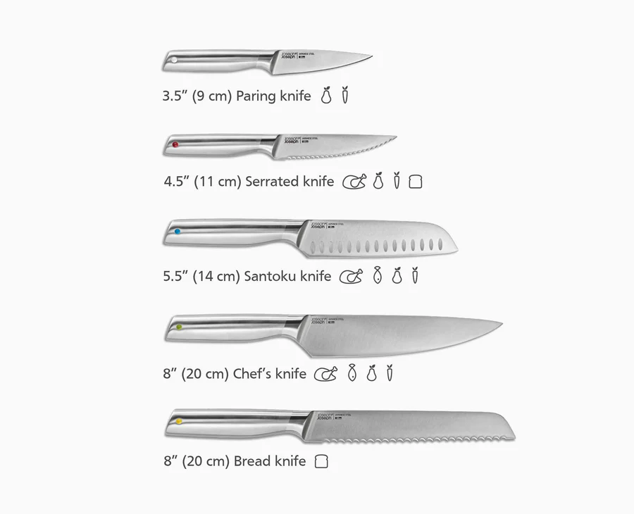 ElevateSteel Knife SetWith In-DrawerBamboo Storage - Image 2