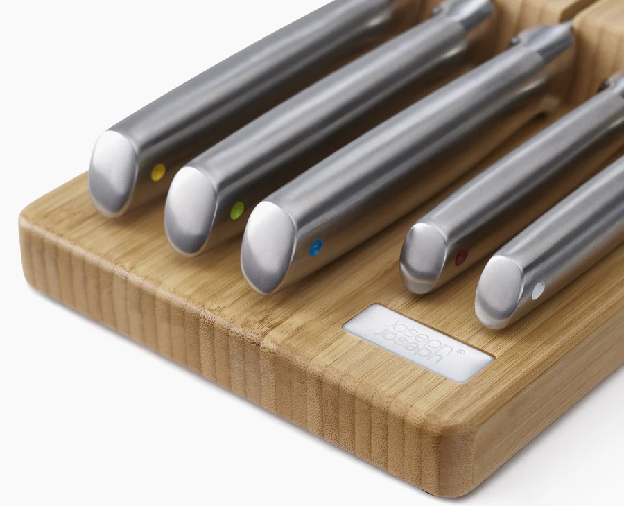 ElevateSteel Knife SetWith In-DrawerBamboo Storage - Image 4