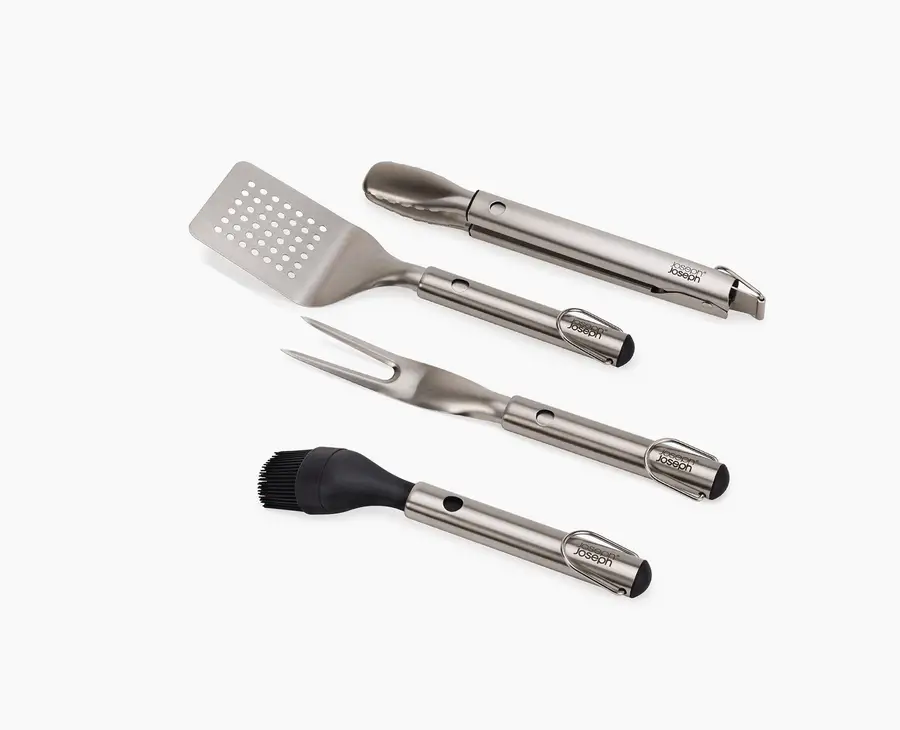 Grillout 4Piece Bbq Utensil Set With Storage Case