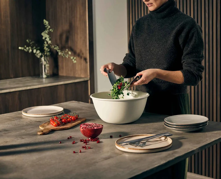 Uno Salad Bowl And Servers Set - Image 5