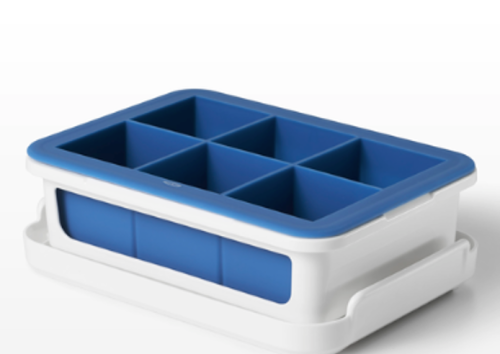 Covered Silicone Ice Cube Tray-Large Cube