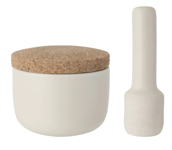 STONEWARE COVERED MORTAR &PESTLE - Image 2