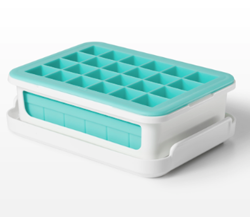 Covered Silicone Ice Cube Tray-Cocktail Cubes