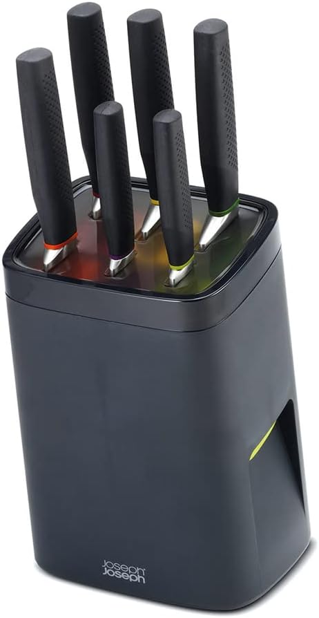 Lock Block Black Knife Block Set