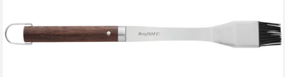 ESSENTIALS BBQ SET WITH WOOD HANDLES BRUSH