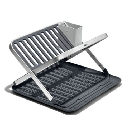 Aluminum Fold Flat Dish Rack