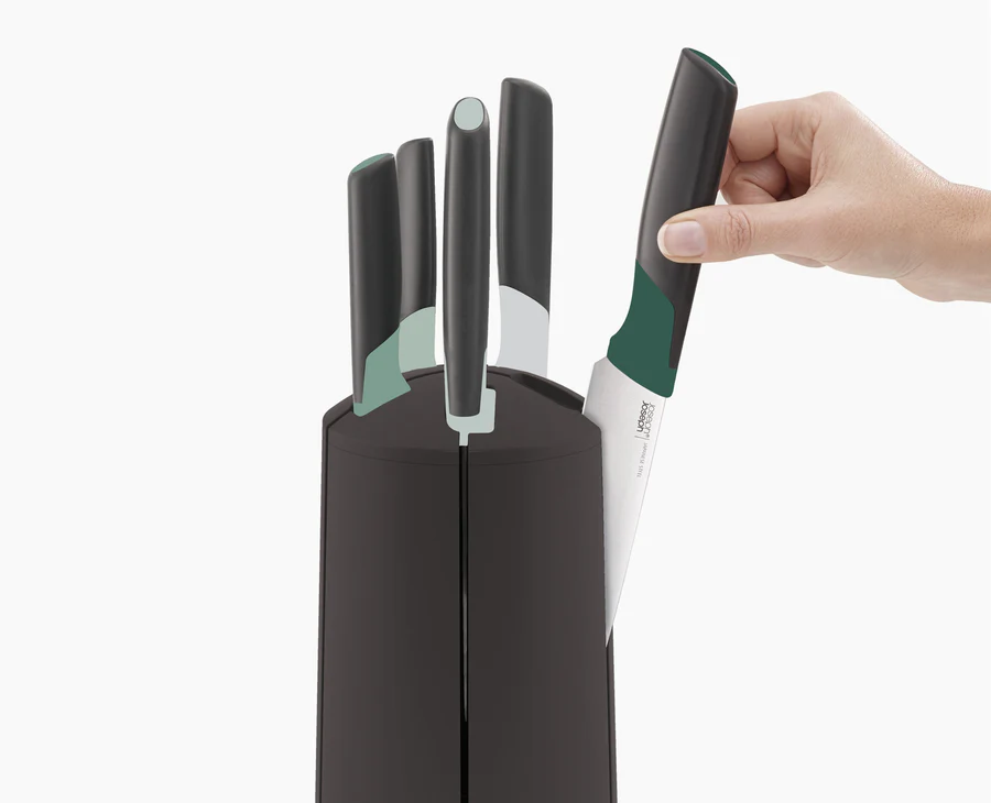 Elevate Green Knives Carousel 5 Piece Set-Editions - Image 2