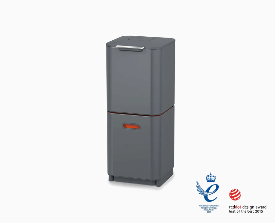 Totem Compact 40L Stone Waste & Recycling Bin