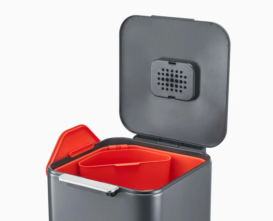 Totem Compact 40L Stone Waste & Recycling Bin - Image 2