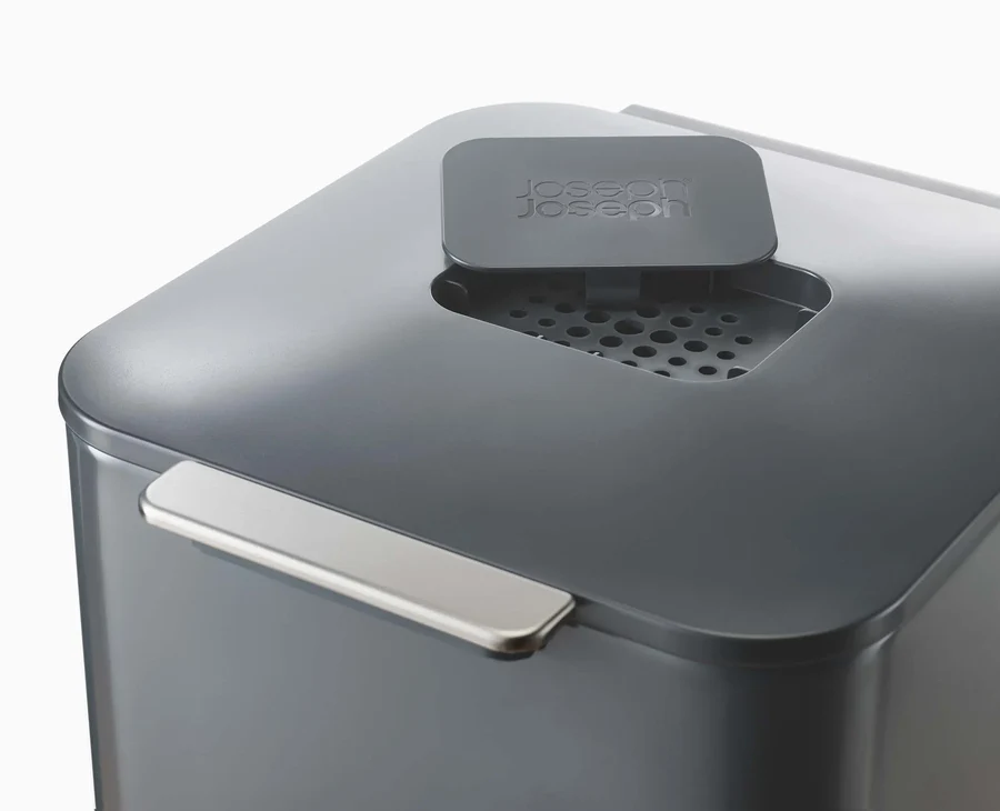Totem Compact 40L Stone Waste & Recycling Bin - Image 3