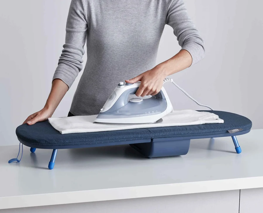 Pocket 90Cm Plus Folding Blue Ironing Board - Image 6