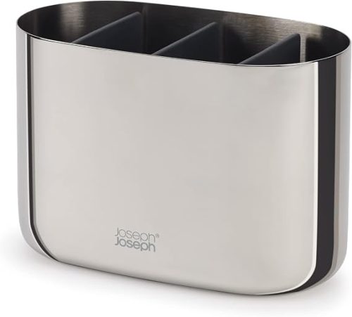 Easystore Lux Large Stainless-S Toothbrush Caddy