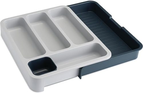 Drawerstore Grey Expandable Cutlery Tray