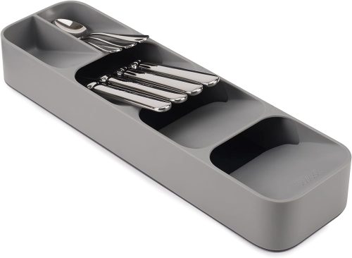 Drawerstore Grey Compact Cutlery Organiser