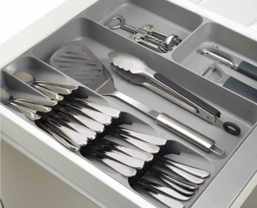 drawstore expandable cutlery organiser