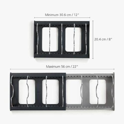 Drawerstore Grey Expanding Cookware Organiser