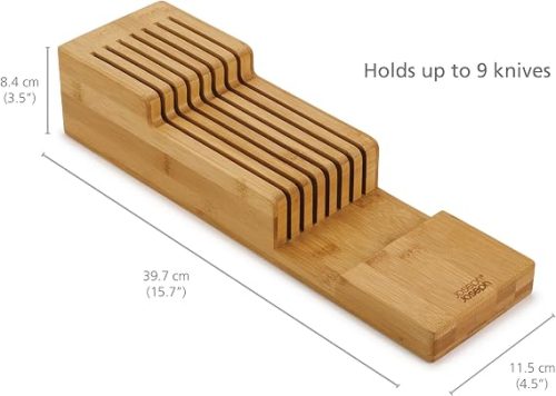 Drawerstore Bamboo Compact Knife Organiser