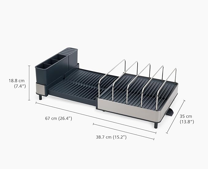 Extend Max Stainless-Steel Expandable Dish Drainer - Image 4