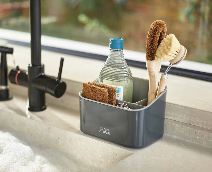 Sink Store Tiered Grey Sink Tidy - Image 5