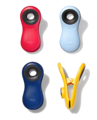 Magnetic All-Purpose Clips 4Pack assorted colours